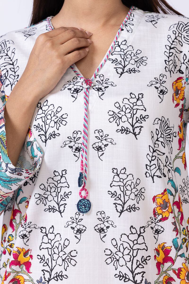 Embroidered | Crosshatch Poplin | Kurta | GBP 30.00