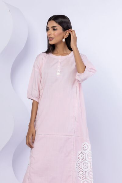 Embroidered | Crosshatch Poplin | Kurta | GBP 30.00