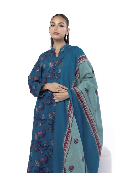 Printed | Khaddar | Tailored 3 Piece | GBP 40.00