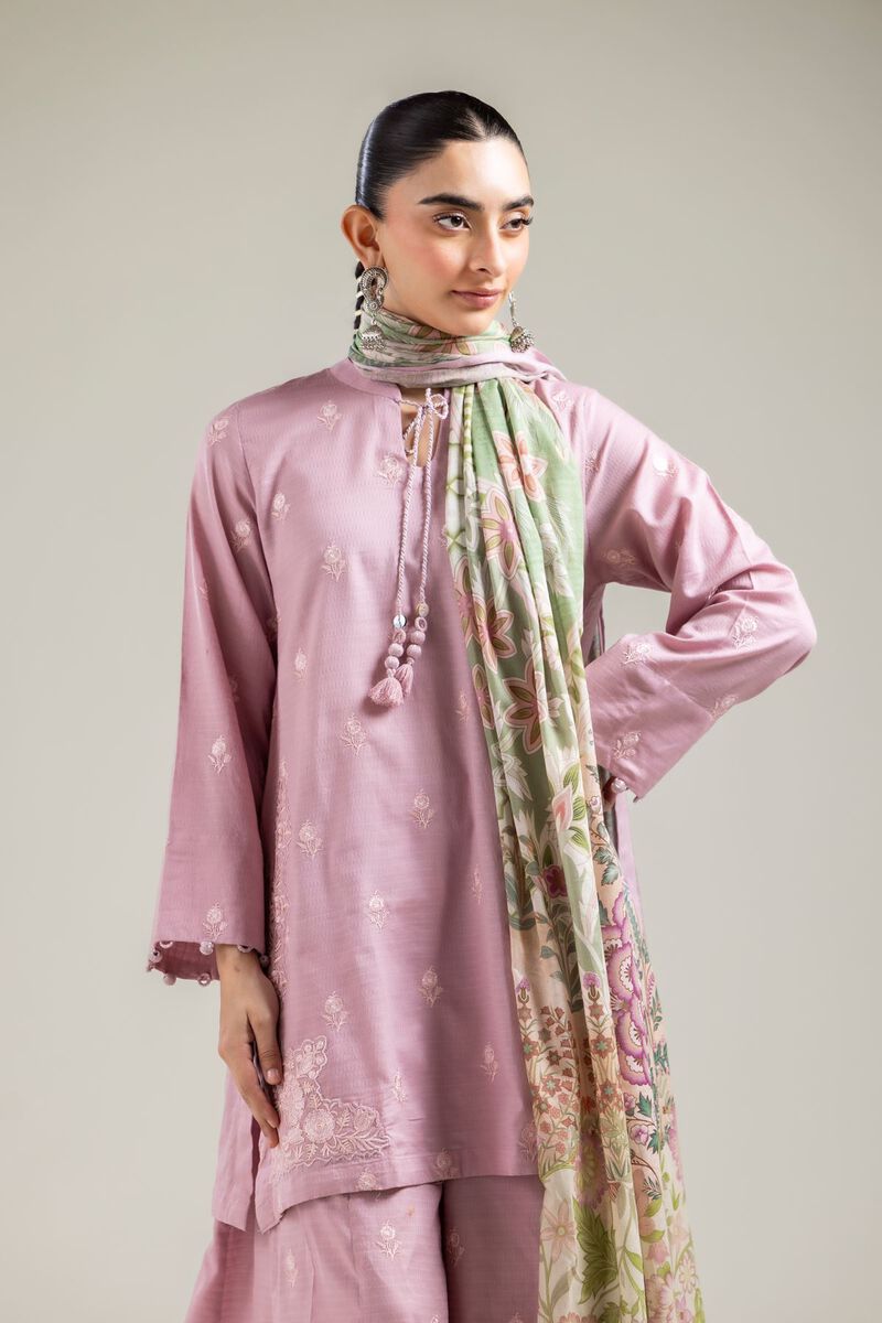 Pink Cotton Kurta