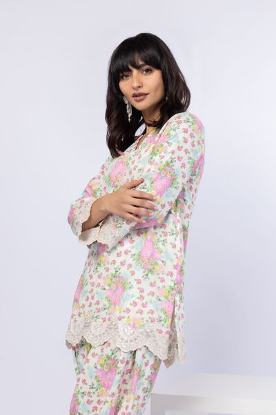Embroidered | Crosshatch Raw Silk | Kurta | GBP 35.00