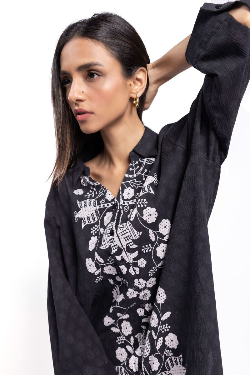 Printed | Ripple Crinkle | Shirt | null