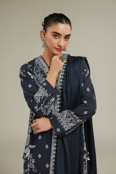 Embroidered | Polyester Silk | Geometric Threadwork Dupatta | GBP 30.00
