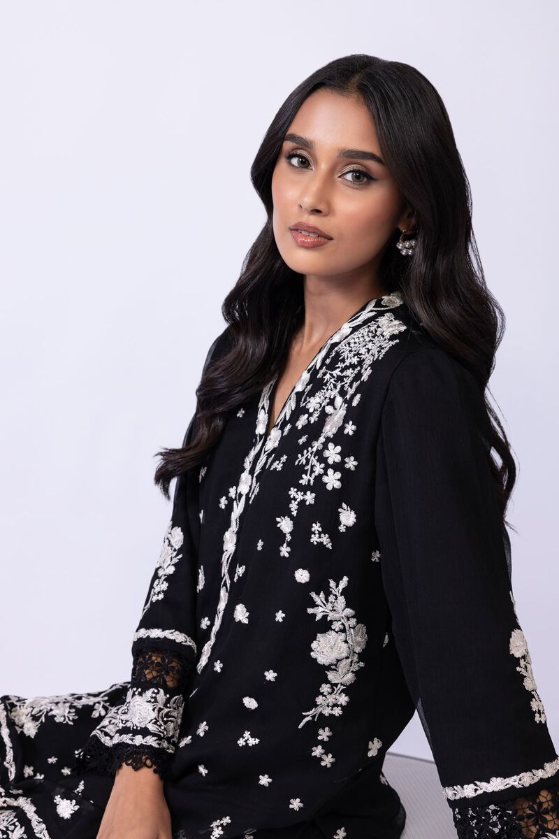 Embroidered | Polyester Crinkle Chiffon | Kurta | GBP 19.50