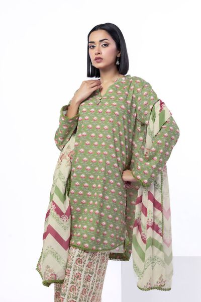Printed | Cotton | Tailored 3 Piece | GBP 40.00