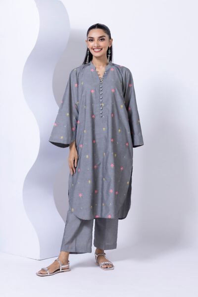 Embroidered | Chambray | Kurta | GBP 25.00