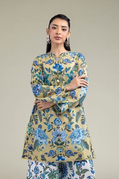 Printed | Cotton Dobby | Floral Cotton Kurta | GBP 20.00