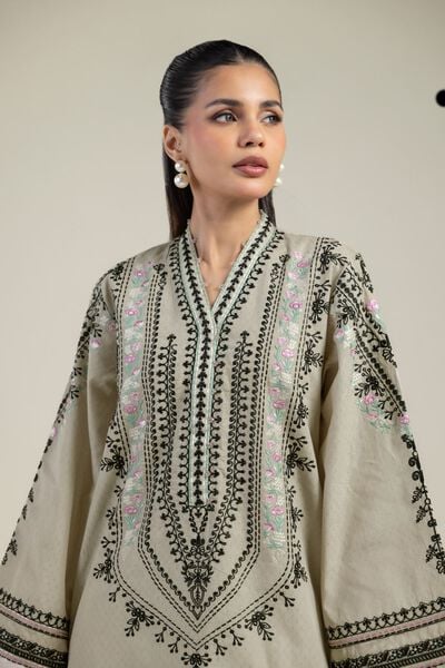 Embroidered | Cotton Dobby | 2-Piece Tailored Set | GBP 60.00