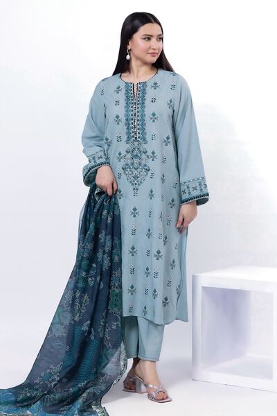 Embroidered | Cambric | Fabrics 3 Piece | GBP 22.50