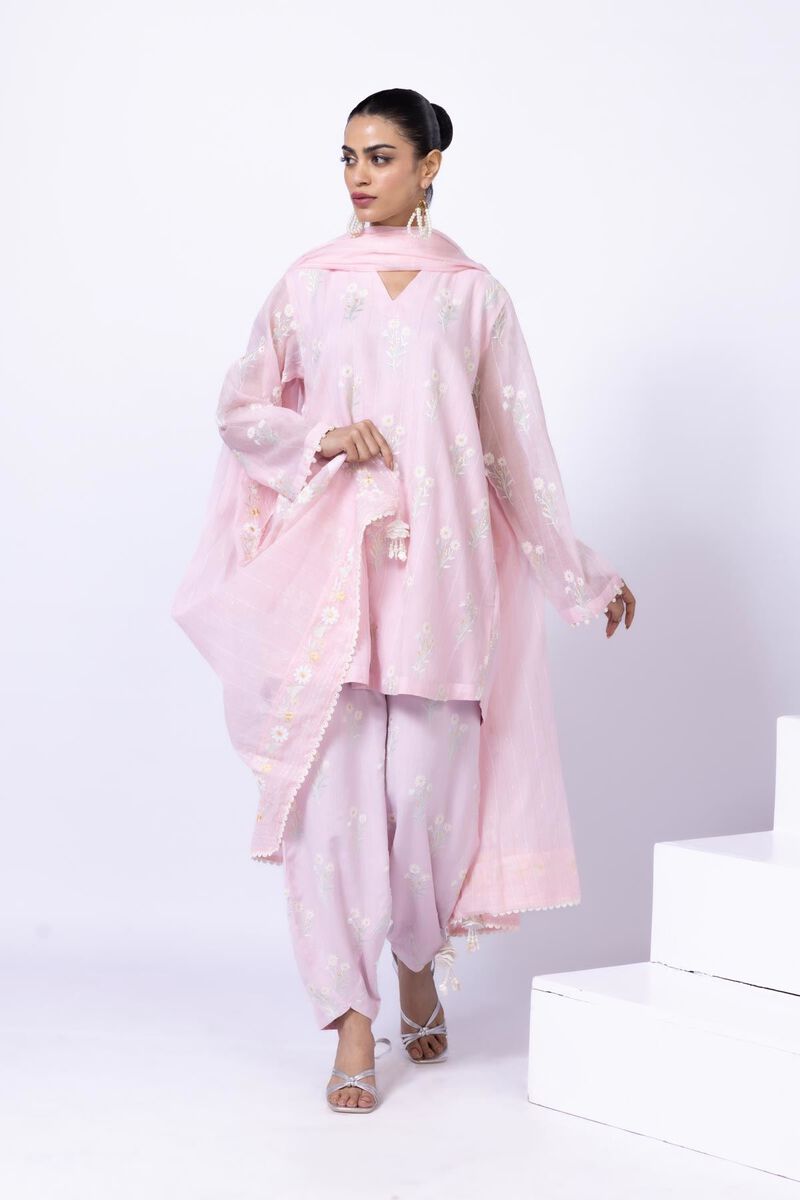 Embroidered | Cotton Zari Organza | Dupatta | null