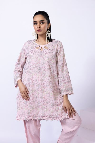 Embroidered | Polyester Crinkle Chiffon | Kurta | GBP 70.00