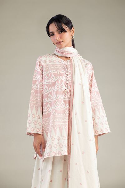 Cambric | Floral Pink Kurta | GBP 30.00
