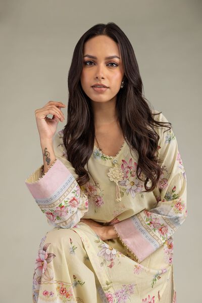Printed | Cambric | Short Floral Kurta | GBP 15.00