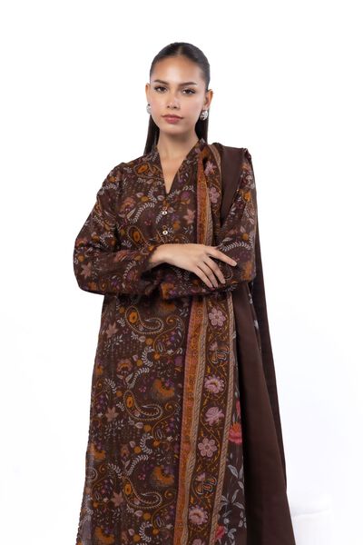 Printed | Khaddar | Tailored 3 Piece | GBP 40.00