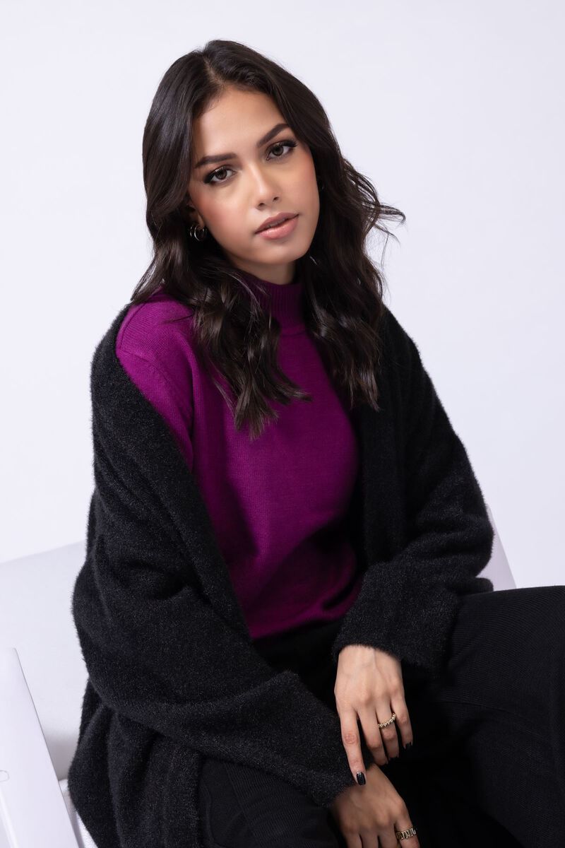 Dyed | Acrylic Feather | Sweater | null