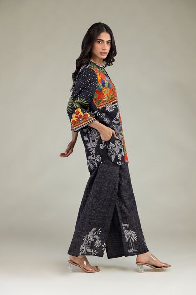 Printed | Cambric | Floral Black Trousers | GBP 10.00