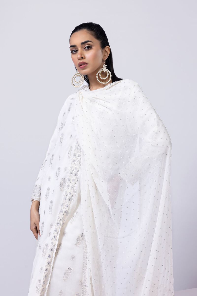 Embroidered | Polyester Crinkle Chiffon | Dupatta | null