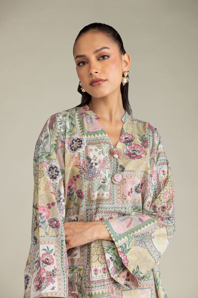Printed | Cambric | Floral Cambric Kurta | GBP 30.00