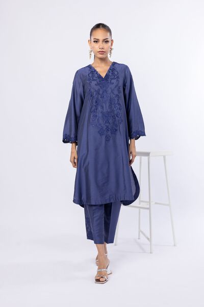 Embroidered | Raw Silk | Pants | GBP 15.00