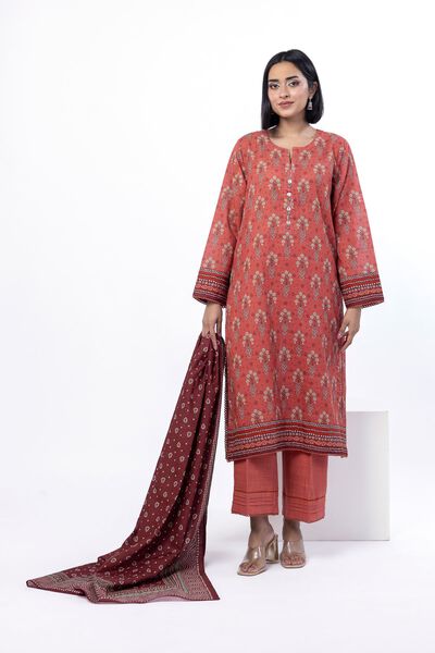 Printed | Textured Cotton | Tailored 3 Piece | GBP 40.00