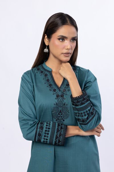 Embroidered | Crosshatch Poplin | Kurta | GBP 20.00