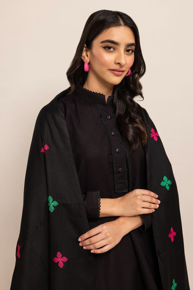 Yarn Dyed Embroidered | Rashmina Acrylic | Shawl | Embroidered | null