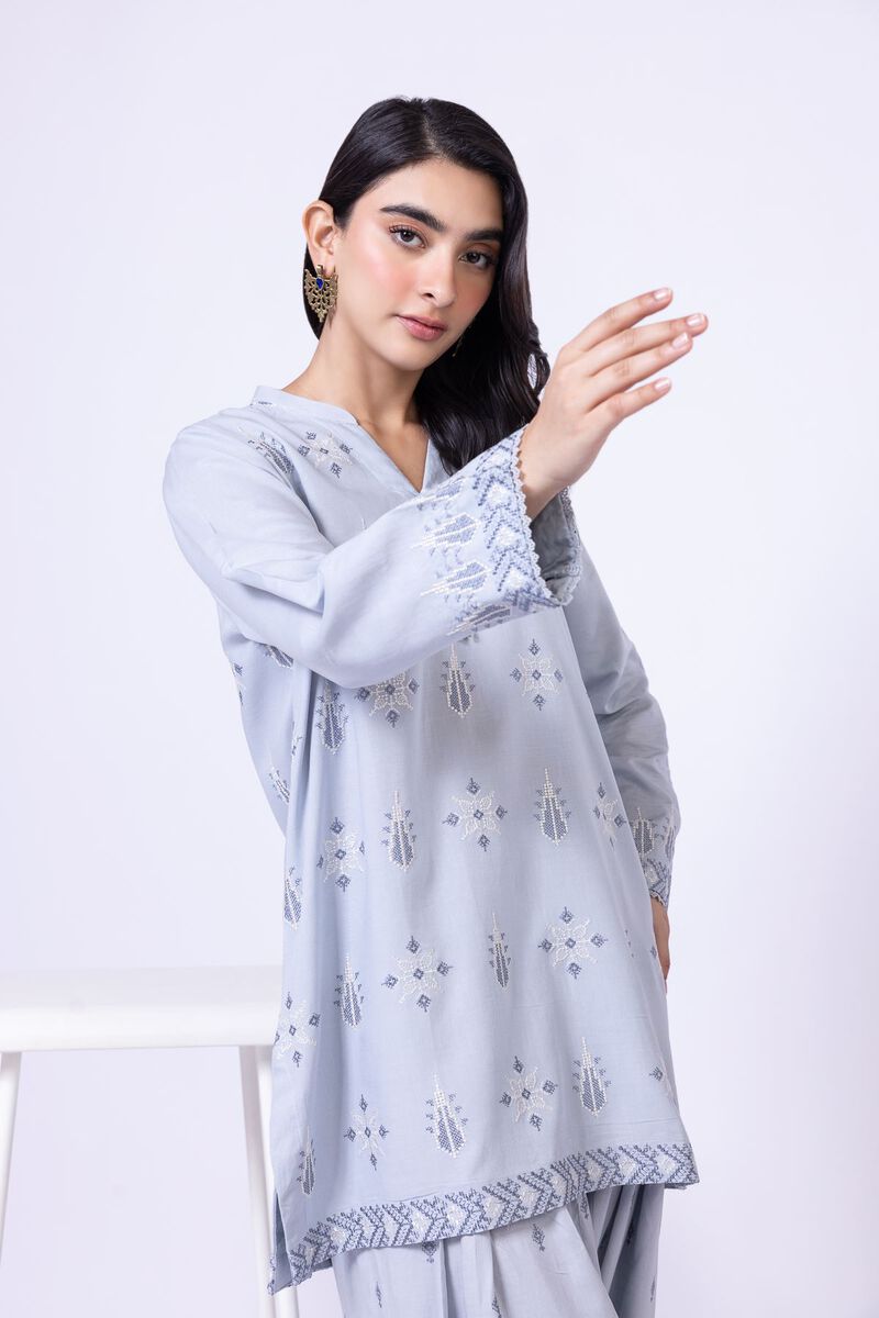 Embroidered | Dull Raw Silk | Kurta | GBP 9.00