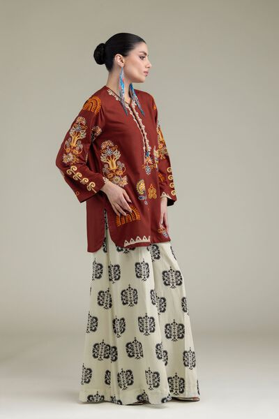 Embroidered | Raw Silk | Raw Silk Pants | GBP 25.00