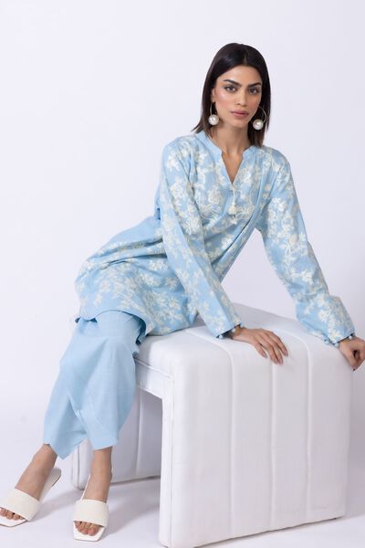 Embroidered | Crosshatch Poplin | Kurta | GBP 12.00