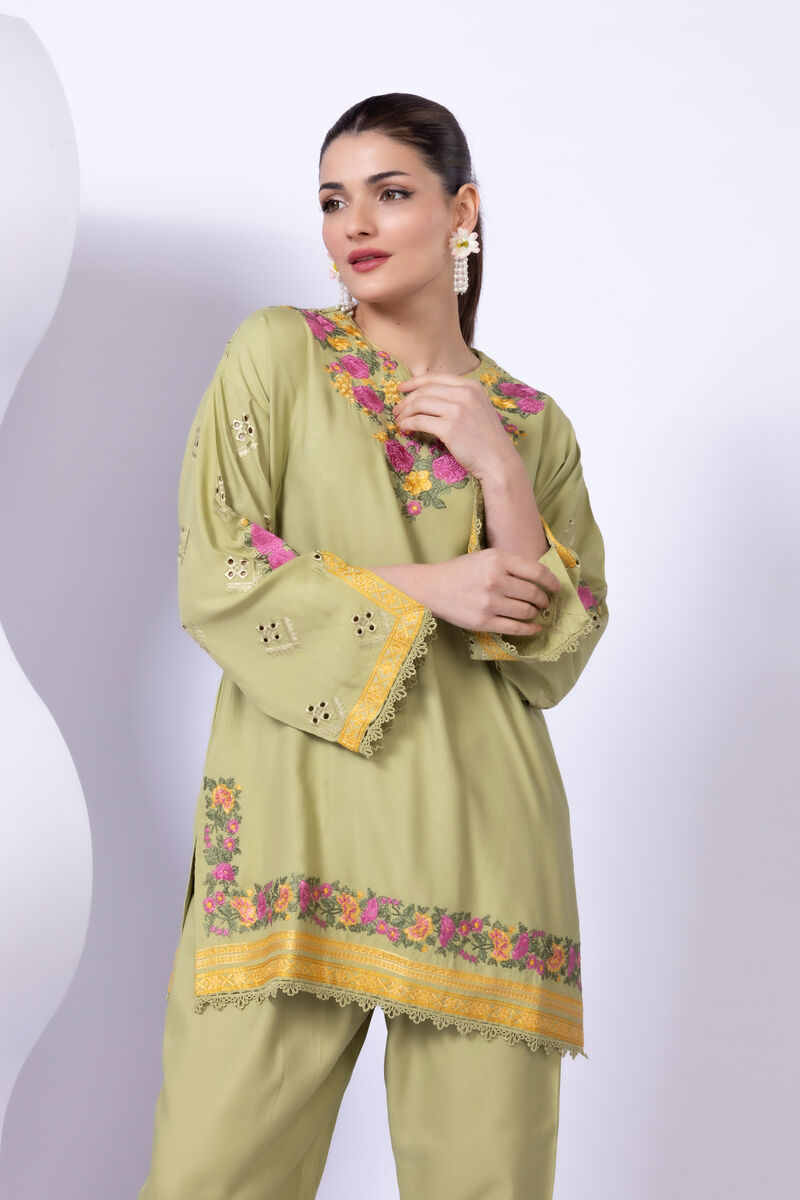 Embroidered | Viscose Oak Silk | Kurta | GBP 50.00