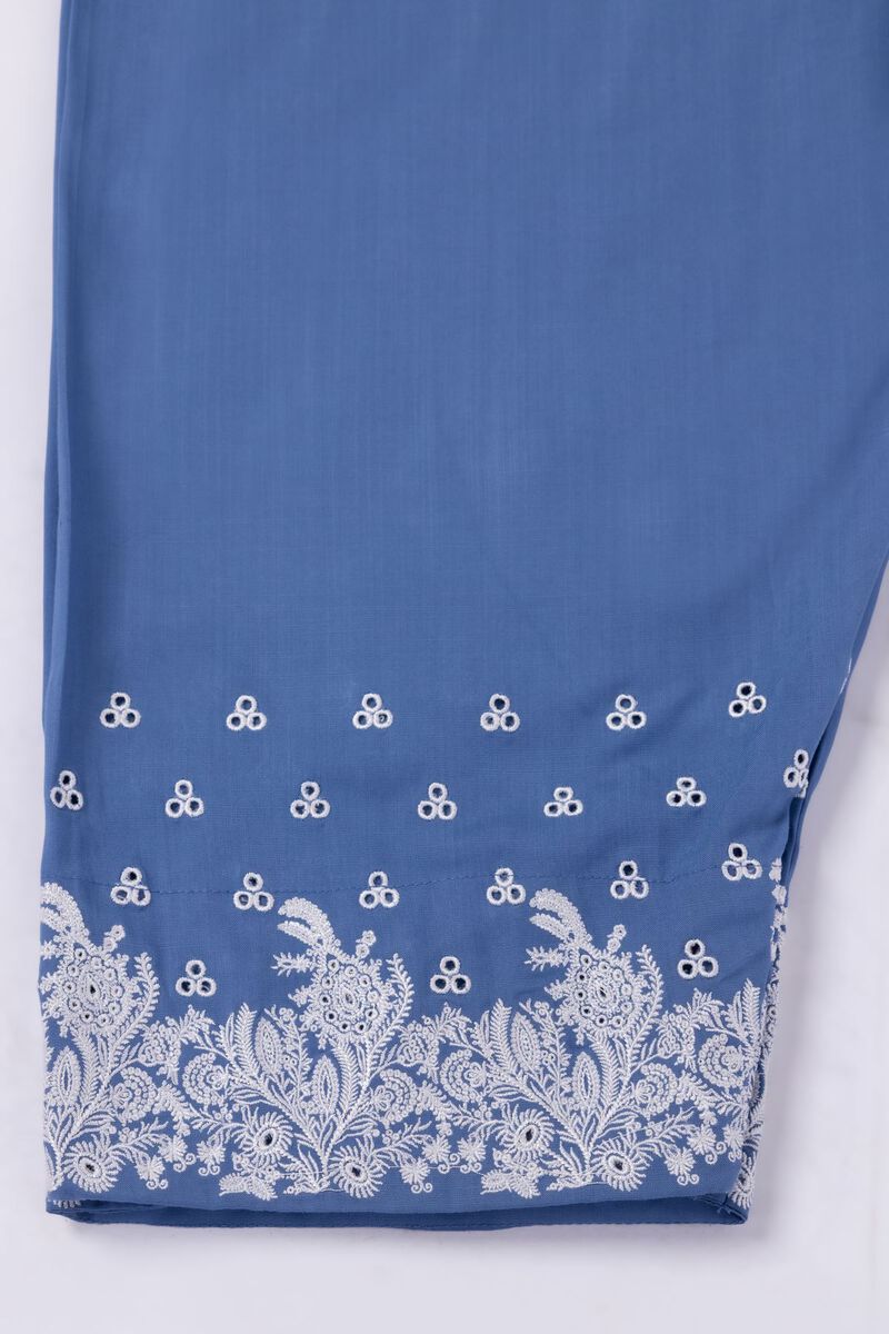Embroidered | Crosshatch Raw Silk | Pants | GBP 25.00