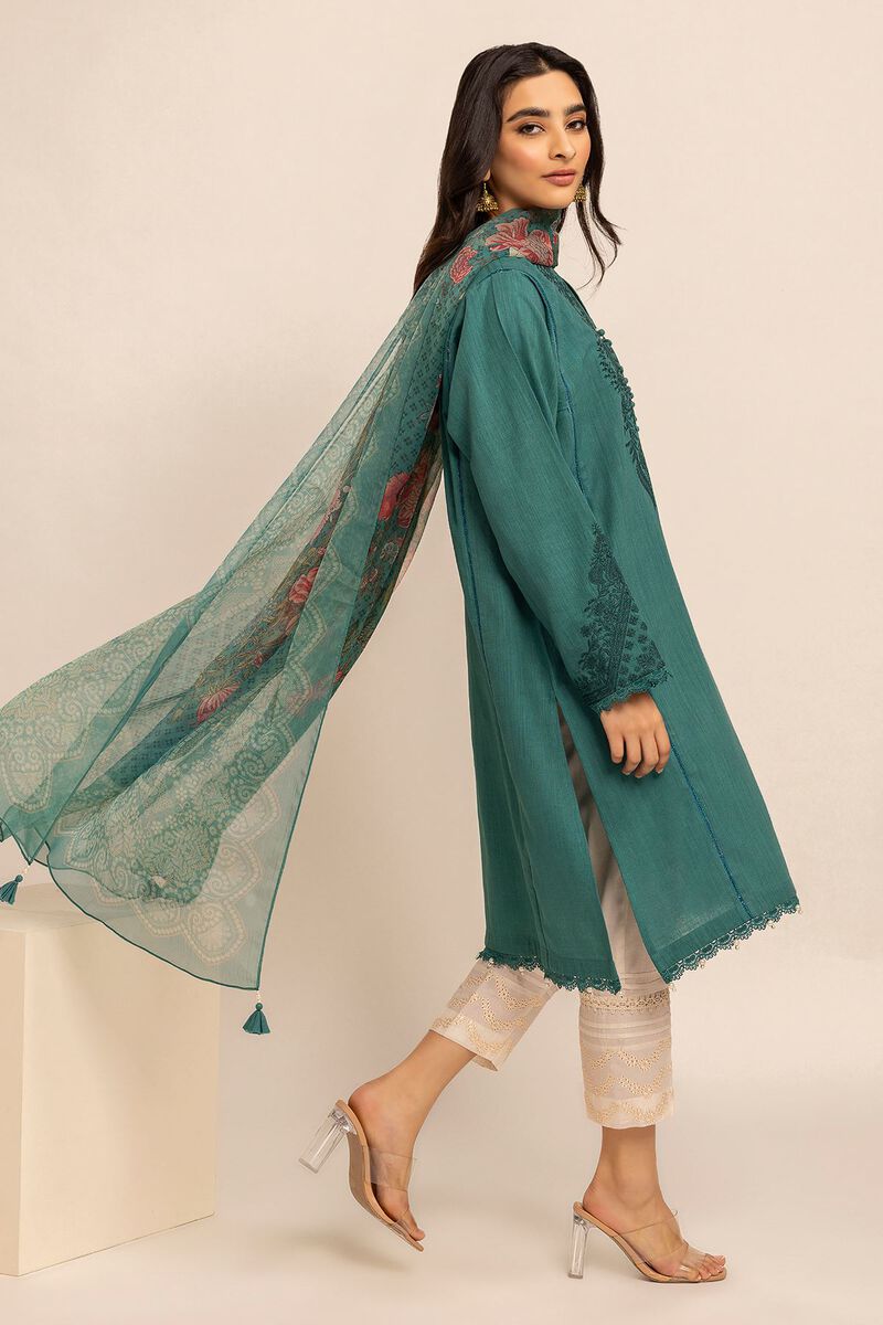 Crosshatch | Embroidered | Fabrics 2 Piece | Top Dupatta | null