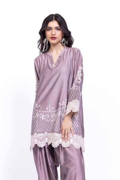 Embroidered | Raw Silk | Kurta | GBP 50.00