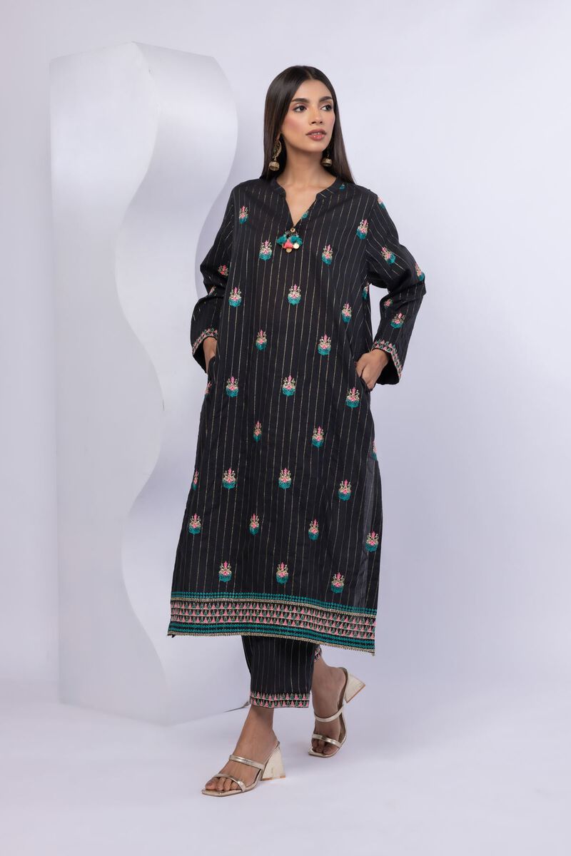 Embroidered | Lurex Stripes | Pants | GBP 7.50