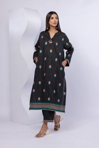 Embroidered | Lurex Stripes | Pants | GBP 15.00