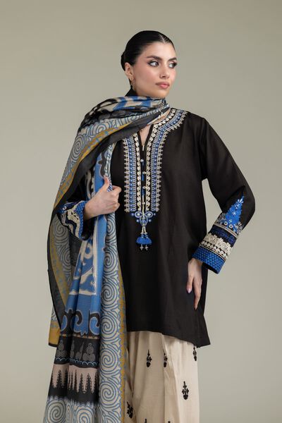 Embroidered | Raw Silk | Short Silk Kurta | GBP 35.00