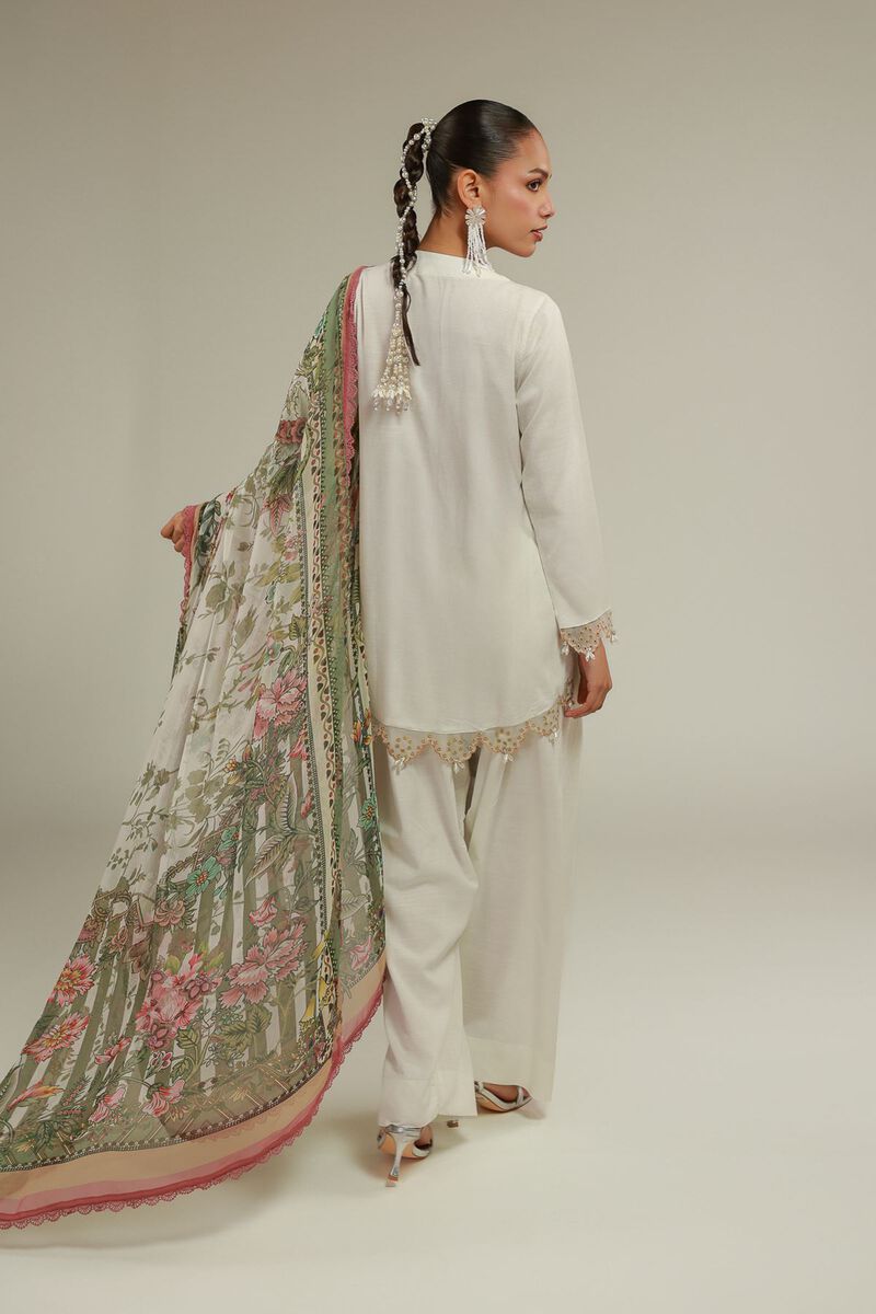Embroidered | Chiffon | Summer Floral Dupatta | GBP 25.00