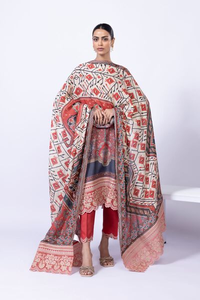 Embroidered | Light Thai Silk | Dupatta | GBP 7.50