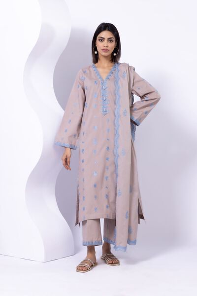 Embroidered | Crosshatch Poplin | Kurta | GBP 15.00