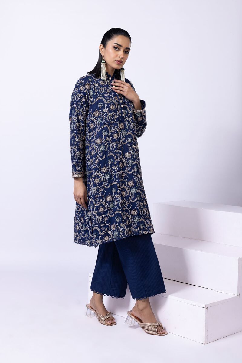 Embroidered | Polyester Crinkle Chiffon | Kurta | GBP 30.00