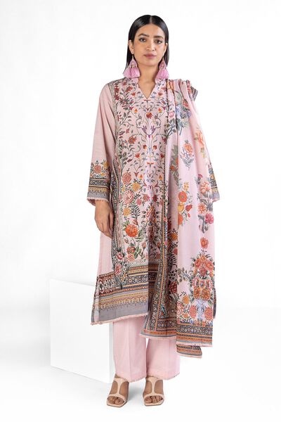 Printed | Slub Lawn | Tailored 3 Piece | GBP 22.50