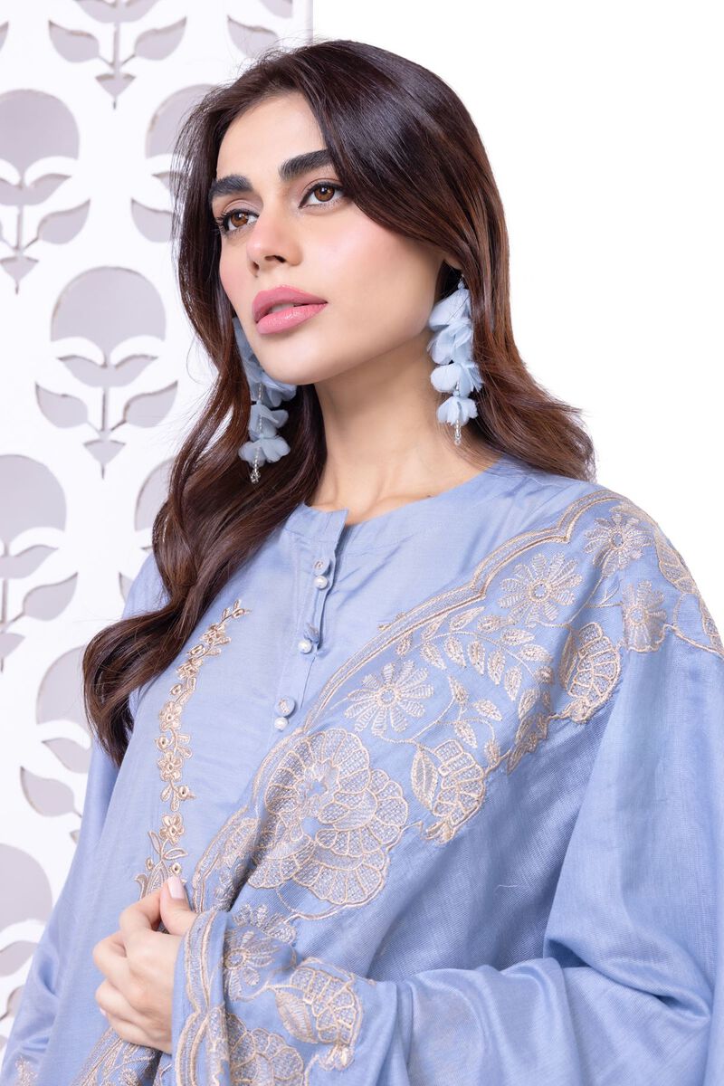 Embroidered | Cotton Net | Dupatta | GBP 9.00