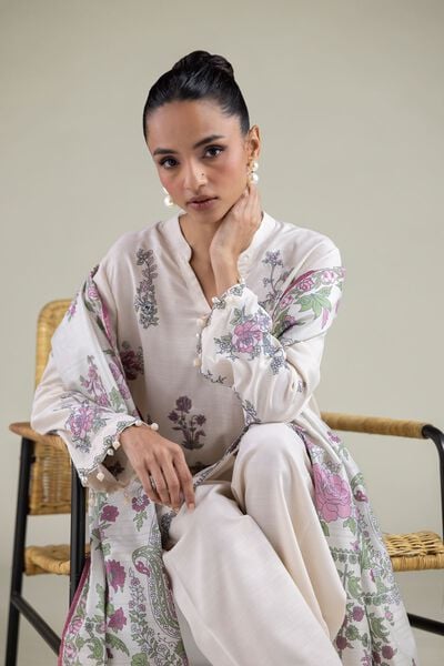 Embroidered | Polyester Silk | Floral All-Season Dupatta | GBP 20.00