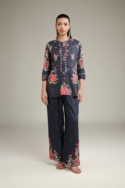 Embroidered | Viscose Crepe | Trousers | GBP 20.00