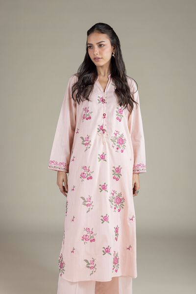 Embroidered | Textured Cambric | Floral Kurta | GBP 30.00