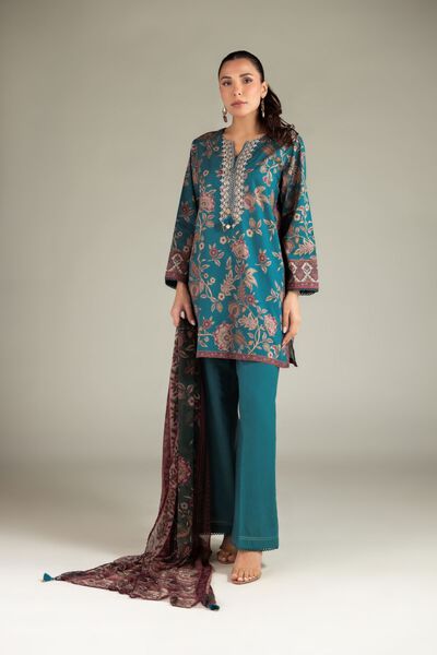 Embroidered | Cotton Dobby | Fabrics 3 Piece | GBP 28.00