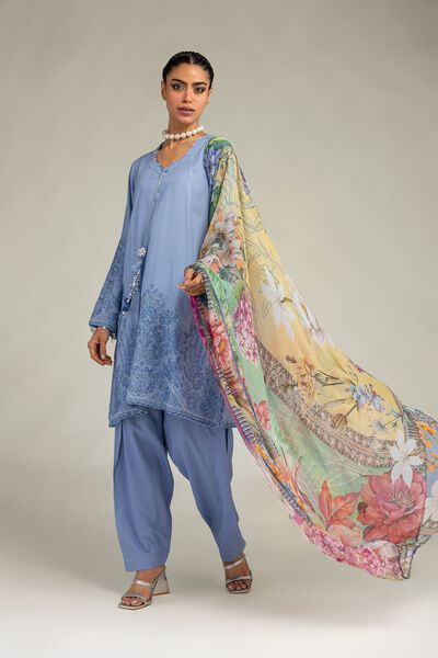 Embroidered | Mesuri | Mesuri Floral Dupatta | GBP 20.00