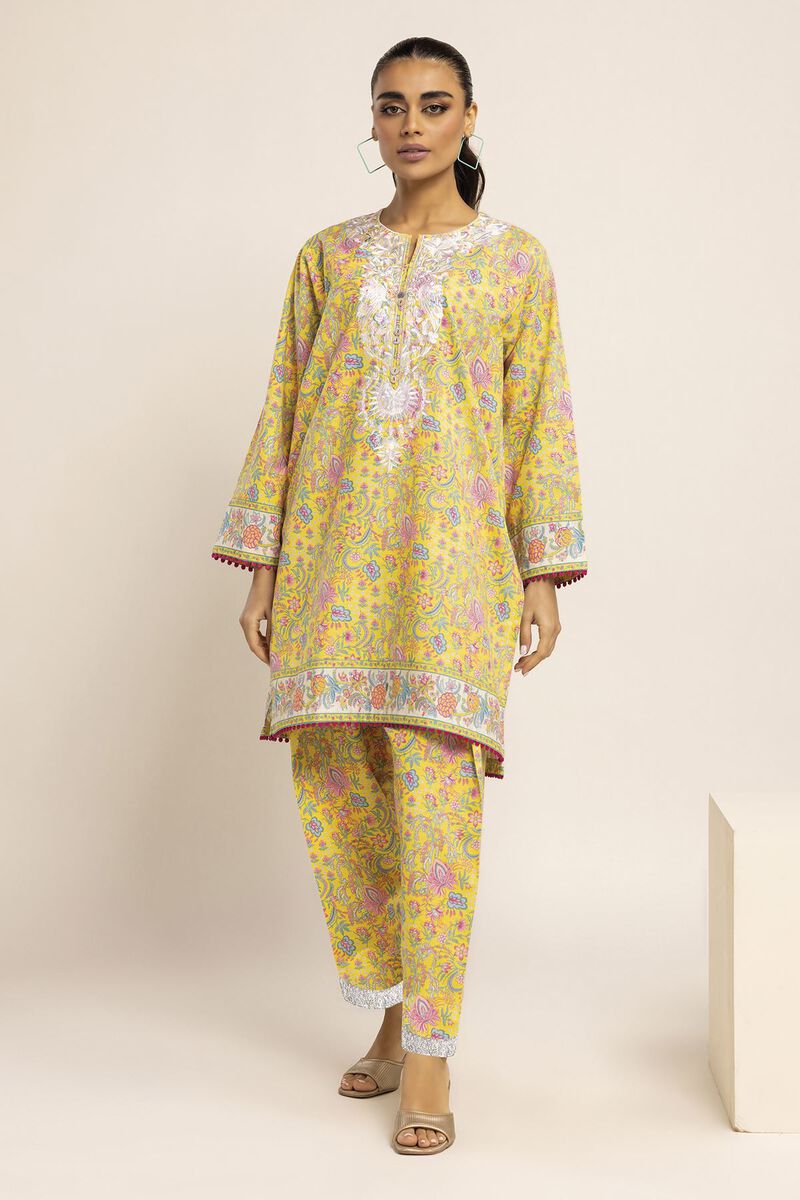 Slub Crosshatch | Embroidered | Fabrics 2 Piece | Top Bottoms | null