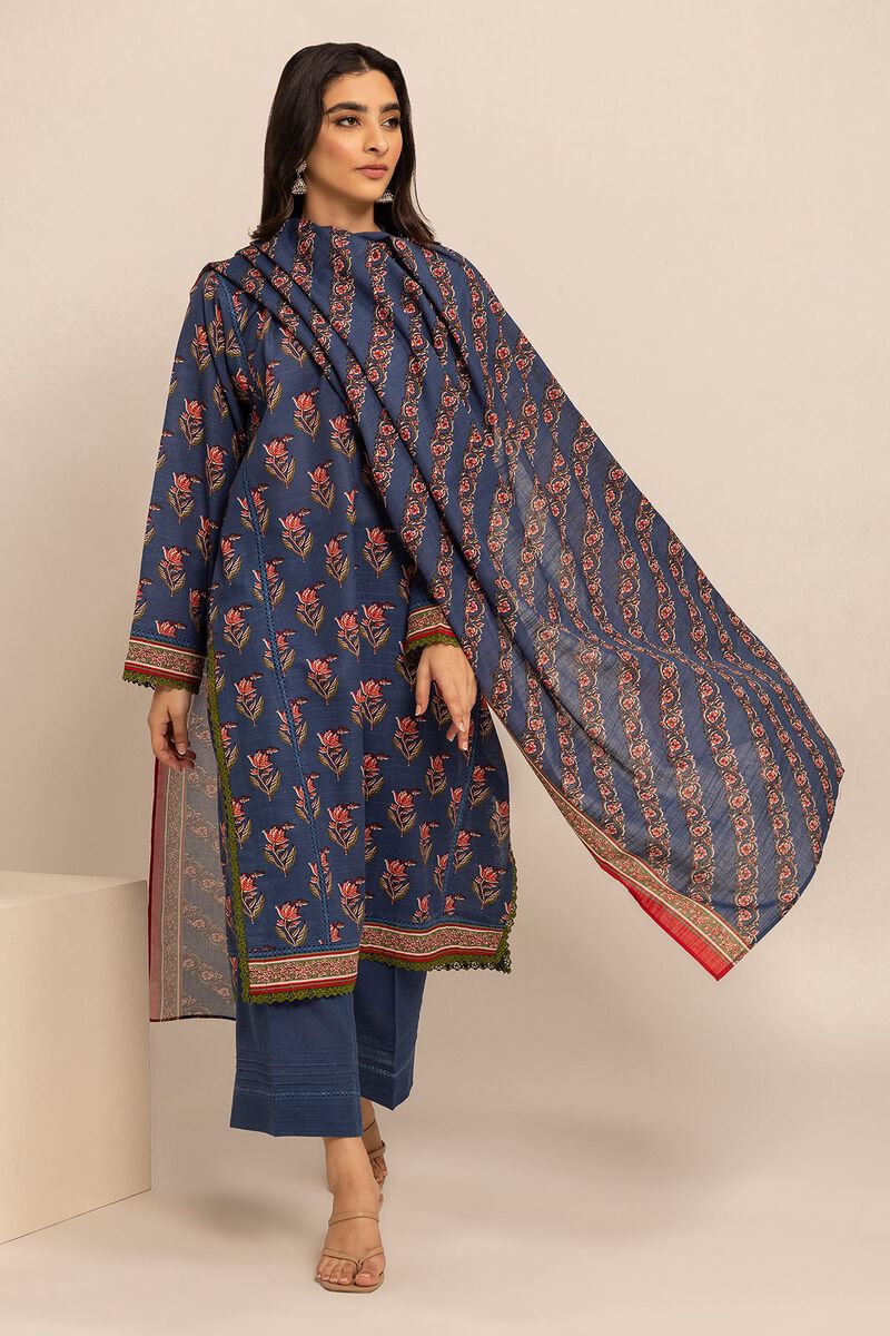 Printed | Khaddar | Fabrics 3 Piece | null