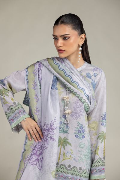 Embroidered | Polyester Silk | Floral Silk Dupatta | GBP 20.00